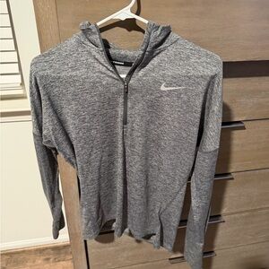 Nike Heather Gray Quarter-Zip Pullover Size Small